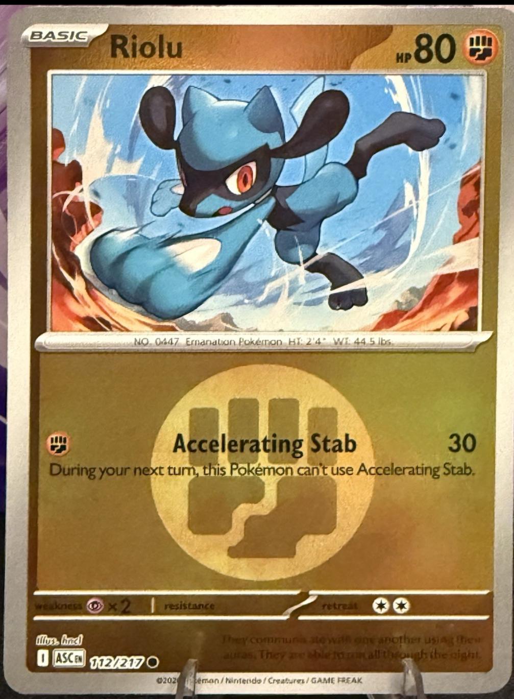 Ascended Heroes Riolu [Energy] Pokémon card